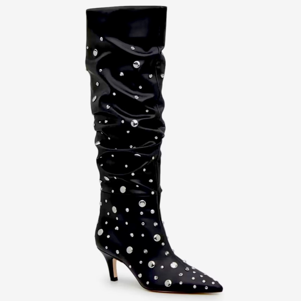 Jessica Simpson Naevy 2 Boot Studded Kitten Heel